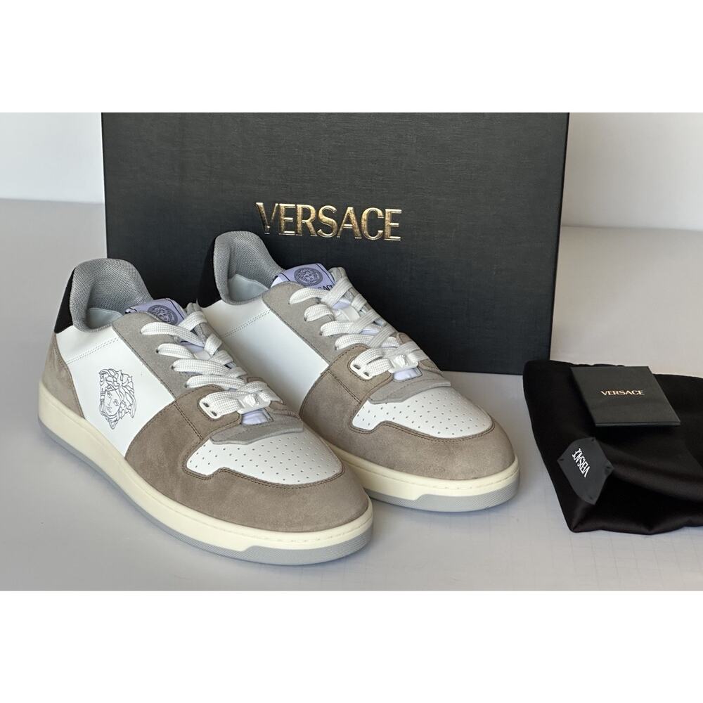 Versace Medusa Men’s Suede Leather Multicolor Sneakers 6 US (39) 1013377 IT NIB - Picture 9 of 11